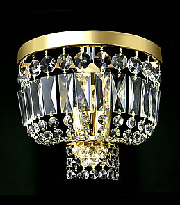 Washington 2 Gold - Crystal Wall Sconce