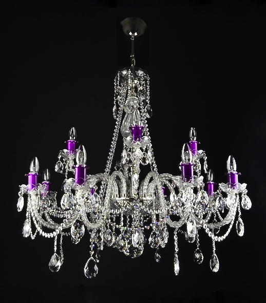 JWZ 110122101 violet_Belle 12 Violet_Crystal chandelier_lustre chandelier en cristal
